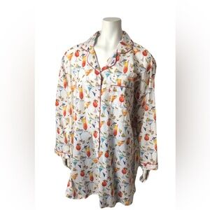 Women's Cocktail’s Print Pajama Shirt
